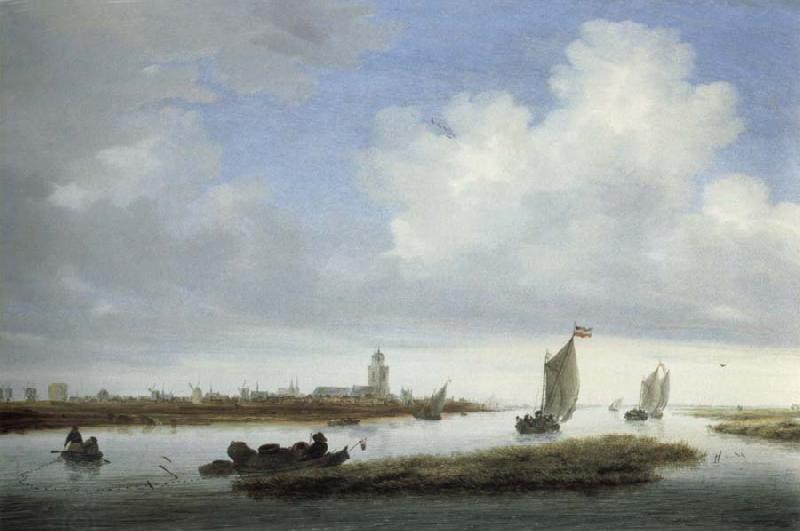 RUYSDAEL, Salomon van view of deventer seen from the north west China oil painting art